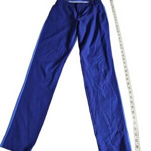 Blue Athletic Pants with Elastic Waistband